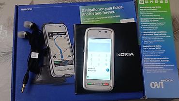 antenli telefon: Nokia 5230, < 2 GB Memory Capacity, rəng - Mavi, Zəmanət, Düyməli, Sensor — 3