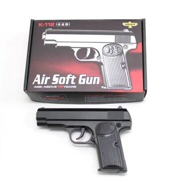 Игрушки: Air Soft Gun K-112 – игрушечный пистолет металлический 🔫 Стреляй — 4