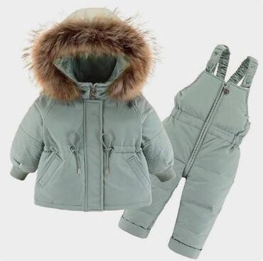 детские зимние куртки с мехом: Детский зимний комплект утиный пух. Комплект БУ, но в очень хорошем