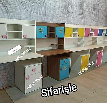 divan köşesi: Oğlan və qız üçün, Yeni, Siyirməsiz, Yazı masası, Stulsuz — 6