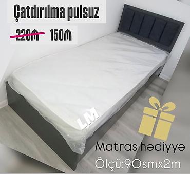 tel masa: Yeni, Təknəfərlik çarpayı, Bazasız, Matras ilə, Siyirməsiz — 1
