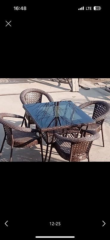 Комплекты садовой мебели: Комплект садовой мебели, Стол, Ротанг — 12