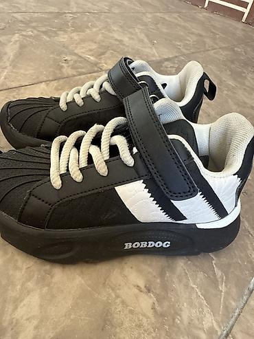 Детские кроссовки BOBDOG - Цвет: черно-белые - Верх: комбинированный