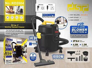 aspirator matoru: DSP KD2084 – 16-in-1 yaş/quru tozsoran - 1000W real güc, 33000 RPM — 2