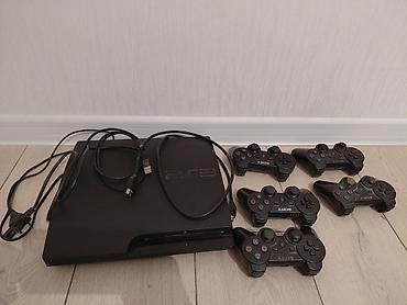 pls 3: Продаю ps3 slim, 750 гб. ! Прошитый,80+ игр, 3 джойстика, в комплекте — 1