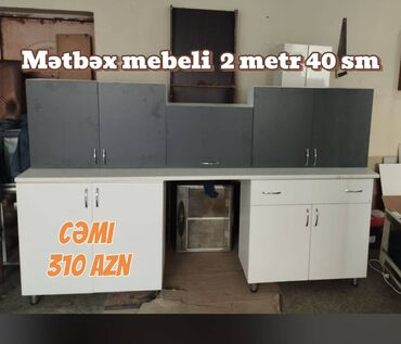 metbex moyka: 🔥 UCUZ və KOMPAKT Mətbəx Mebeli – 2.40 sm yalnız 310 AZN! 🔥 👀 Sadə