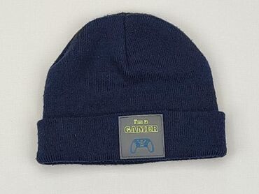 niebieska czapka zimowa: Czapka, 42-43 cm, stan - Dobry