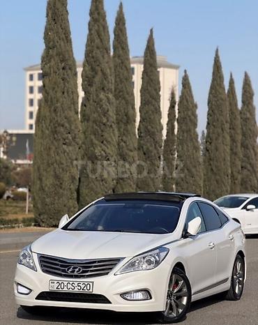 megane disk: Hyundai Grandeur (Azera) – ağ rəng, sedan, geniş və komfortlu salon — 6