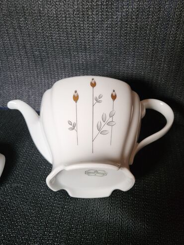 Čajnici: Bokal nov 1986 do 1993g Bareuther Bavaria porcelan. Nov bokal,sve na — 12