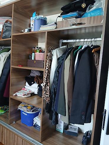 sak: Geniş sürgülü qapılı şkaf - Material: taxta teksturalı laminat, tünd — 3