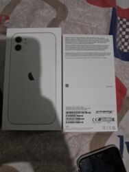 Apple iPhone: IPhone 11, Б/у, 128 ГБ, Белый, Кабель, 74 % — 11