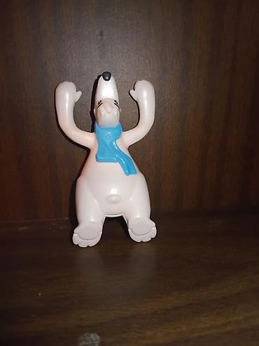 oyuncaq tapança: Kinder💥 Balaca plastik ağ ayı fiquru - Material: sərt plastik - Rəng — 4