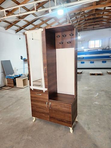 dehliz dolap: Dəhliz üçün çoxfunksiyalı paltar asqısı-dolab komplekti - Material — 2