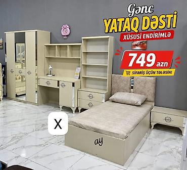 Gənc yataq dəsti – krem rəngdə, klassik xətli dizayn. Dəst tərkibi: - lalafo.az -da Gənc yataq dəsti – krem rəngdə, klassik xətli dizayn. Dəst tərkibi: -