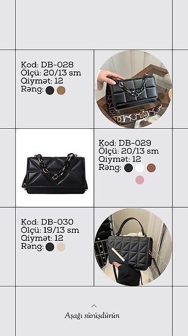 küpe: Məhsul: Qadın çiyin/əl çantaları kolleksiyası (Dolce Baganna) Model — 3