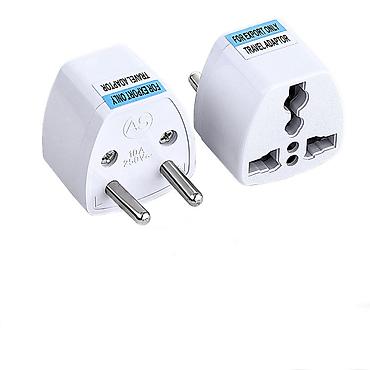 spada step: Адаптер питания/ travel USA на ЕС ЕВРО (250V, 10A, White) — 1