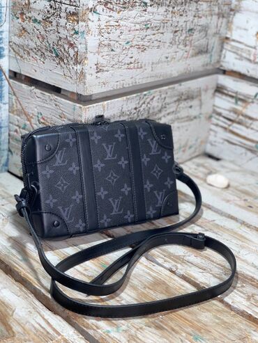 кожанный клатч: Барсетка, Louis Vuitton, Материал: Искусственная кожа, Новый