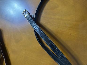 qayiş: Ralph Lauren Polo kəməri – açıq mavi rəng - Material: hamar teksturalı — 10