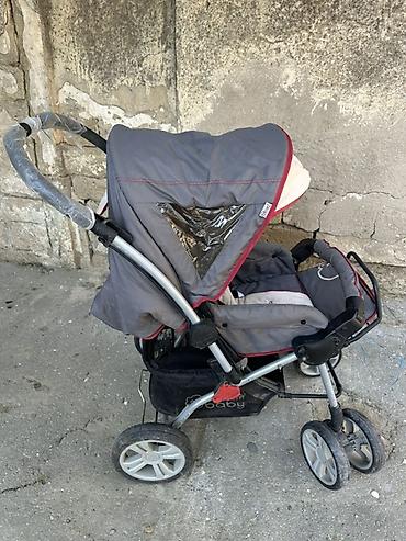 Gəzinti arabaları: Uşaq üçün rahat və funksional kolyaska. Boz və krem rengde ela — 2