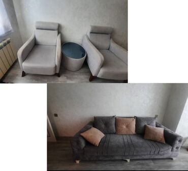 2 ci əl masa: Divan, 2 kreslo