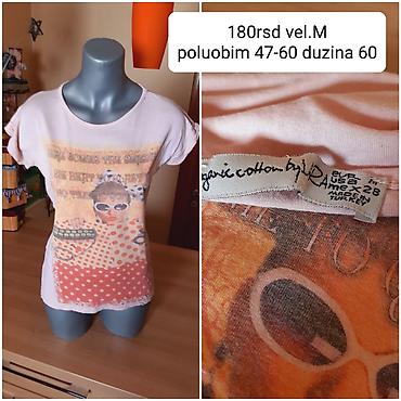 t: Ženska majica kratkih rukava, svetloružičasta, sa printom u — 1