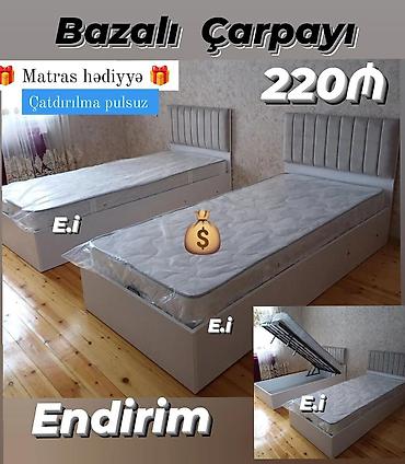 taxt kravati: Yeni, Təknəfərlik çarpayı, Bazalı, Matras ilə — 1