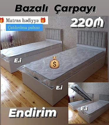 mebel trimo: Yeni, Təknəfərlik çarpayı, Bazalı, Matras ilə — 1