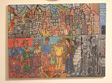 Slike i ramovi: Fixing the Modern Color Machine, Akril na platnu 60x80, autor — 1