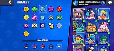 Digər oyun və konsollar: Brawl Stars oyunu üçün hesab - Kupa: 43.558 - Gücləndiricilər, mağaza — 3