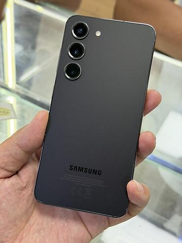 Техника жана электроника: Samsung Galaxy S23, Колдонулган, 256 ГБ, түсү - Кара, 2 SIM — 2