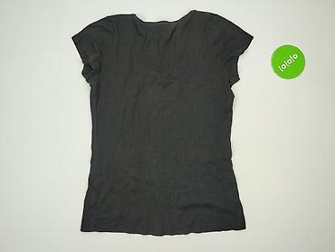 bluzki basic z dekoltem v: T-shirt damski, rozmiar S — 3