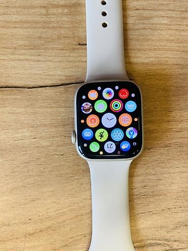 İşlənmiş, Smart saat, Apple, Suya davamlı, rəng - Gümüşü