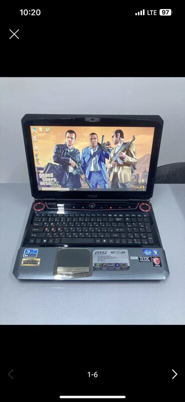 Ноутбуки: Ноутбук, MSI, 8 ГБ ОЗУ, Intel Core i5, 15.6 ", Б/у, Игровой, память HDD + SSD