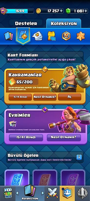 sandıqca: Clash Royale hesabı – geniş emosiya kolleksiyası və resurslarla - — 8