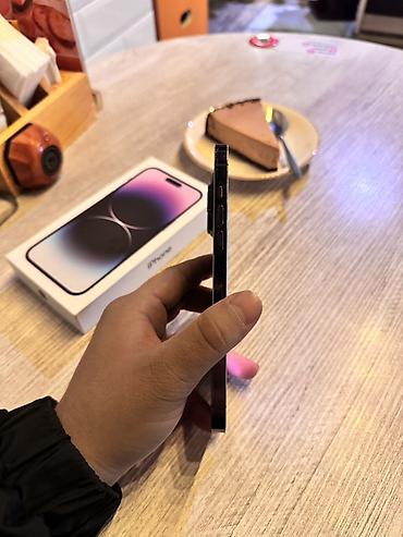 Apple iPhone: IPhone 14 Pro Max, Б/у, 256 ГБ, Deep Purple, Коробка, 78 % — 3