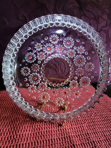 Činije: Cinija nova Walther kristal,led kristal Nemacka. 60,70te — 5