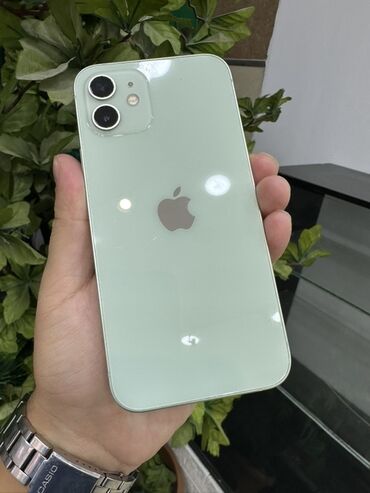 айфон cs: IPhone 12, Колдонулган, 128 ГБ, Жашыл, Коргоочу айнек, Каптама, Бөлүп төлөө менен, 77 %