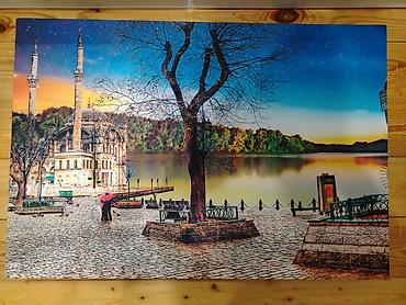 divar dekorları: LED işıqlı divar tabloları – İstanbul mövzusu - Mövzu: Taksim–Tünel — 6