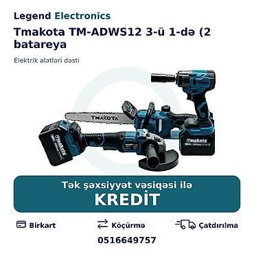 boyama seti: Elan başlığı: Akkumulyatorlu alətlər dəsti Tmakota TM-ADWS12 3-ü 1-də — 1