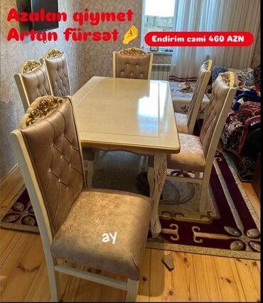 Divanlar: Qonaq otağı üçün, Yeni, 6 stul