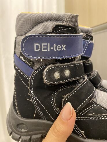 Other kid's footwear: Uşaq qış çəkmələri – DEI-tex - Rəng: qara/boz, göy detallar, içlik — 6