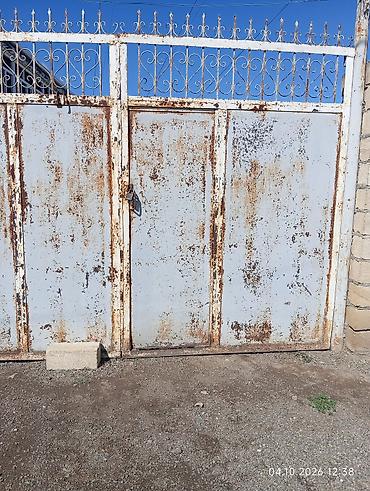 kunclu cardaq carpayilar: Dəmir darvaza – ikiqanadlı - Material: qalın metaldan (polad), üst — 2