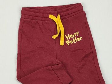 legginsy skórzane bordowe: Sweatpants, Harry Potter, 9-12 months, condition - Ideal