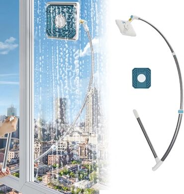 Maqnitli şüşə silən: Susə silən Wuwə silən Bu ikitərəfli U formalı teleskopik təmizləyici — 5