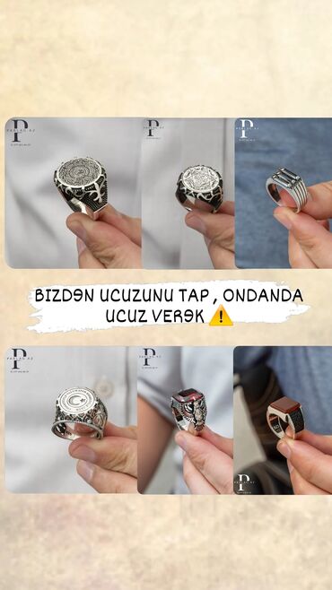 Şəxsi əşyalar: 💎 925ci əyar gűműş kişi űzűkləri 👑 1400+ çeşid 🏷 hər barmag őlçűsűnə at lalafo.az Şəxsi əşyalar: 💎 925ci əyar gűműş kişi űzűkləri 👑 1400+ çeşid 🏷 hər barmag őlçűsűnə