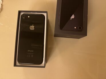 telefon zaryatka aparati: IPhone 8, 64 ГБ, Черный, Отпечаток пальца, Беспроводная зарядка, Face ID