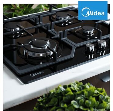 Кухонные плиты и варочные поверхности: Midea, Газовая, Механическое, Встраиваемая, Новый, Полная оплата