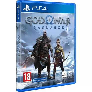 Video oyunlar və konsollar: PS4 üçün "God of War Ragnarök" oyun diski. Sony Playstation 4 ucun God