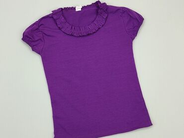 bluzki fioletowe: Bluzka, 11 lat, 140-146 cm, stan - Bardzo dobry