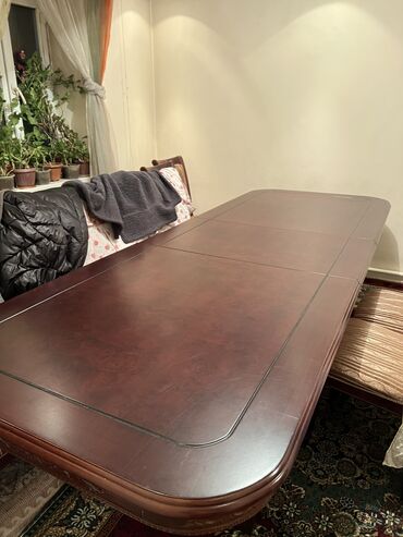 столы и стулья для офиса цена: Для зала Стол, цвет - Коричневый, Б/у